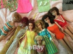 HUGE LOT 60's Vintage & Mod Barbie and friends Dolls Clothes Shoes Accessories