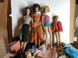 HUGE LOT Of Vintage BARBIE & Friends Dolls And Clothes