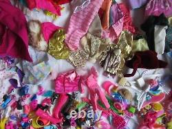 HUGE Lot Barbie Dolls and Clothes Shoes Bags Hats Accessories 300+ Pieces