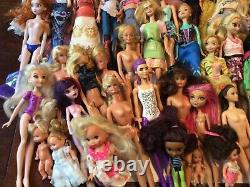 HUGE Mattel Barbie Dolls Disney Princess Vintage to Modern Mixed Lot of 80