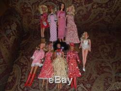HUGE RARE LOT 1960's BARBIE Doll 13x dolls TONS of Clothes MORE + Ideal Midge