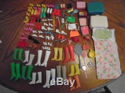 HUGE RARE LOT 1960's BARBIE Doll 13x dolls TONS of Clothes MORE + Ideal Midge