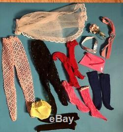 HUGE Vintage Barbie Doll Lot Clothes, Accessories and Case