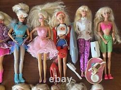 HUGE Vtg 80's/90's Mattel Barbie Ken Lot Baywatch Kira Rollerblade Clothes House