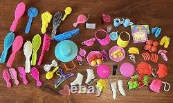 HUGE Vtg 80's/90's Mattel Barbie Ken Lot Baywatch Kira Rollerblade Clothes House