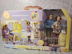 Happy Family Grandmas Kitchen Barbie Doll Set 2003 Mattel #b9880 Mint Nrfb