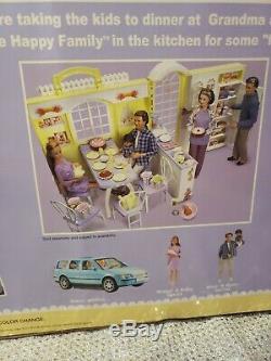 Happy Family Grandmas Kitchen Barbie Doll Set 2003 Mattel #b9880 Mint Nrfb