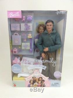 Happy Family Grandpa Grandma Barbie Lot Grandparents Sealed Retired 2003 Mattel