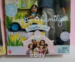 Happy Family Pregnant Midge & Baby + Alan & Ryan Birthday Barbie Dolls Lot of 2