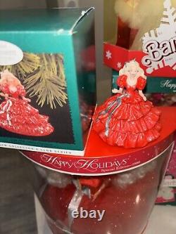 Happy Holidays Barbie Doll Collector 1988-2000 & 6 Matching &ornaments