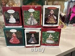 Happy Holidays Barbie Doll Collector 1988-2000 & 6 Matching &ornaments