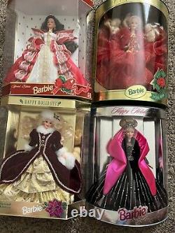Happy Holidays Barbie Doll Lot