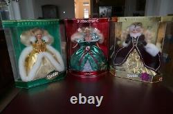 Happy Holidays Christmas Barbie Doll Collection 1988-2023 Lot 36 Set -NRFB