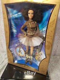 Hard Rock Cafe Aa Model Muse Barbie Doll 2007 Gold Label Mattel #k7946 Mint Nrfb