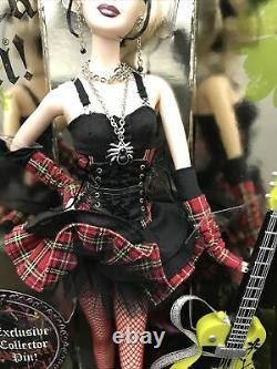 Hard Rock Cafe Punk Goth Barbie#6 In The Seriesnrf Mint Boxcollectable Pin