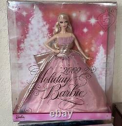 Holiday Barbie Collection (4) Dolls Total New In Box