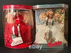 Holiday Barbie Doll 1988 1991 1992 1993 Vintage LOT 4 Happy Holidays Christmas 2