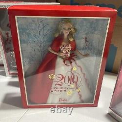 Holiday Barbie Doll Lot Of (5) Mattel 2001, 2010, 2011, 2012, 2013 New In Box