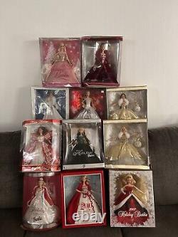 Holiday Barbie Holiday Celebration Holiday Visions Special Edition Lot Of 12