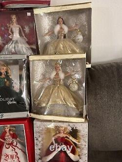 Holiday Barbie Holiday Celebration Holiday Visions Special Edition Lot Of 12