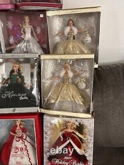 Holiday Barbie Holiday Celebration Holiday Visions Special Edition Lot Of 12