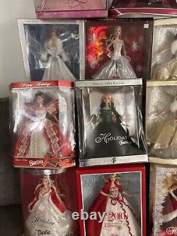 Holiday Barbie Holiday Celebration Holiday Visions Special Edition Lot Of 12