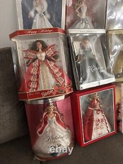 Holiday Barbie Holiday Celebration Holiday Visions Special Edition Lot Of 12