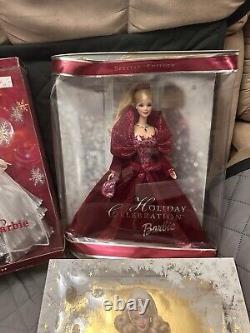 Holiday Barbie Holiday Celebration Holiday Visions Special Edition Lot Of 12