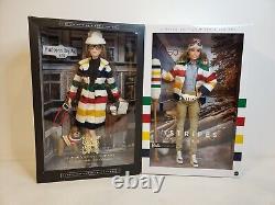 Hudson's Bay & Hbc Stripes Barbie Doll Lot Mattel Djn09 Ght68 Nrfb