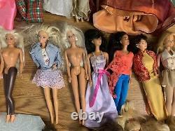 Huge Barbie Doll Lot Dolls 80s 90s Vintage