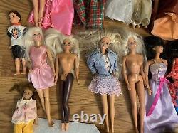 Huge Barbie Doll Lot Dolls 80s 90s Vintage