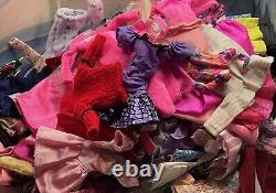 Huge Barbie Lot 12 Dolls, 150 Clothes 35 Pairs Of Shoes + Accessories FREE SHIP