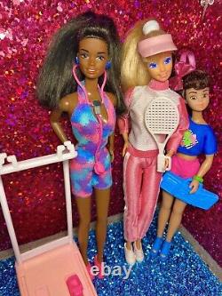 Huge Barbie VTG 80s 90s Fitness Workout Lot Clothes & Accessories