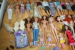 Huge Barbie/mixed Lot! 81 Dolls + Vintage, 80's, Leggy, My Scene, Disney +++