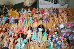 Huge Barbie/mixed Lot! 81 Dolls + Vintage, 80's, Leggy, My Scene, Disney +++