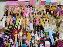 Huge Barbies, Friends, Clothes, Accessories and Furniture Lot