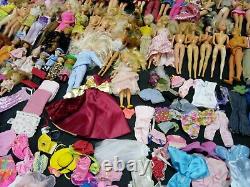 Huge Barbies, Friends, Clothes, Accessories and Furniture Lot