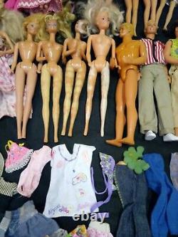 Huge Barbies, Friends, Clothes, Accessories and Furniture Lot