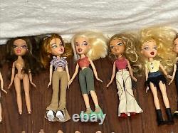 Huge Bratz 14 Doll Lot W Accessories (2001-03) & Some Barbie mixed in Read Desc