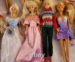 Huge LOT of 37 Used & New Vintage 90s-early 2000s Barbie Dolls & Accessories