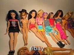 Huge LOT of BARBIE Dolls 30 Dolls + Shoes Accessories