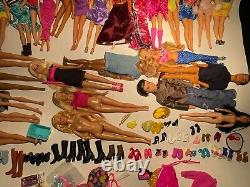 Huge LOT of BARBIE Dolls 30 Dolls + Shoes Accessories