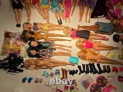 Huge LOT of BARBIE Dolls 30 Dolls + Shoes Accessories