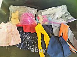 Huge Lot 100+ of Vintage 60's 70's Barbie Doll Clothes Dresses Pants Accessories