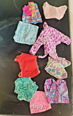 Huge Lot 100+ of Vintage 60's 70's Barbie Doll Clothes Dresses Pants Accessories