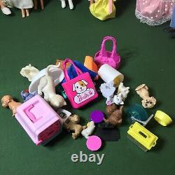 Huge Lot 15 vintage Barbie, Ken, Skipper & Baby girl dolls Mattel & Accessories