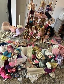 Huge Lot 300+PCS VTG 60s-80s Barbies+Ken Dolls, Clothes, Accessories+More READ