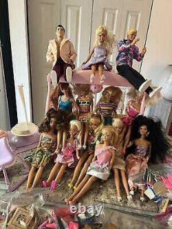 Huge Lot 300+PCS VTG 60s-80s Barbies+Ken Dolls, Clothes, Accessories+More READ