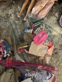 Huge Lot 300+PCS VTG 60s-80s Barbies+Ken Dolls, Clothes, Accessories+More READ