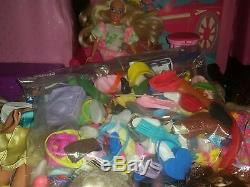 Huge Lot 34 Barbie1 Ken Mattel Dog Cases Clothes Accessories 60's 90s one 2009